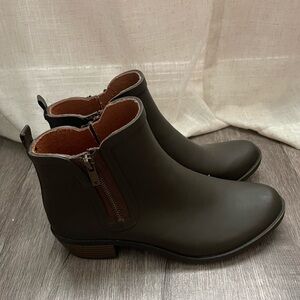 Lucky Brand Dark Brown Ankle Booties